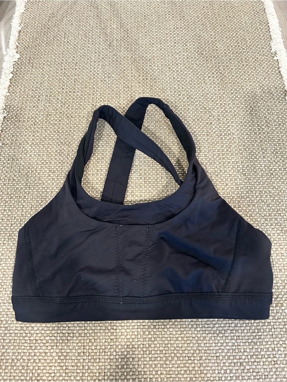 lululemon athletica Black Cross-Back Sports Bra